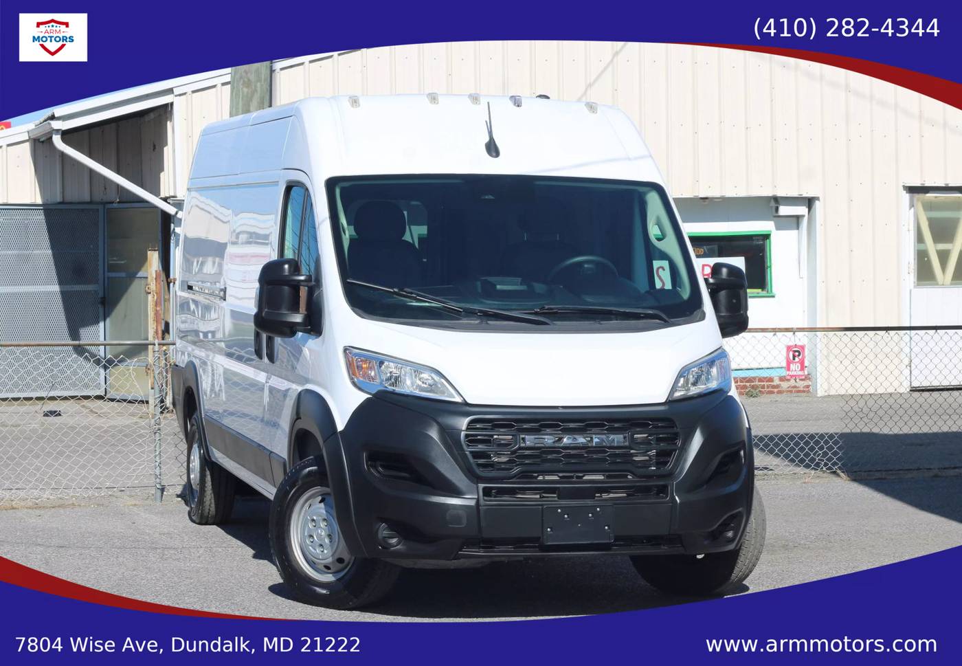 2023 Ram ProMaster Cargo Van 2500 — Cargo Van — 4,171 mi — Dundalk, MD