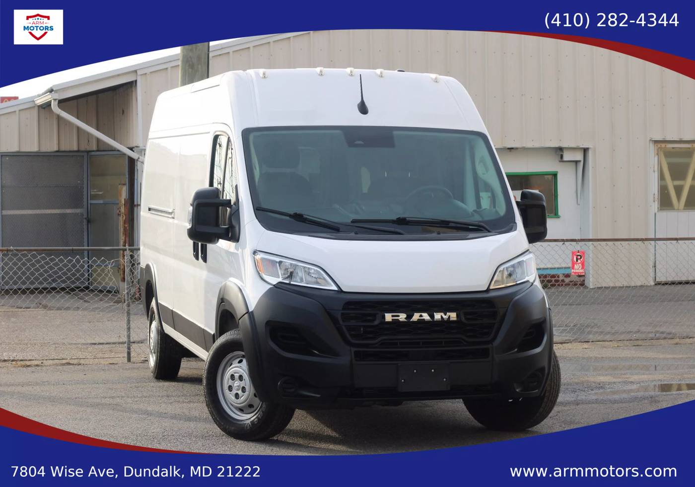 2023 Ram ProMaster Cargo Van 2500 — Cargo Van — 34,826 mi — Dundalk, MD