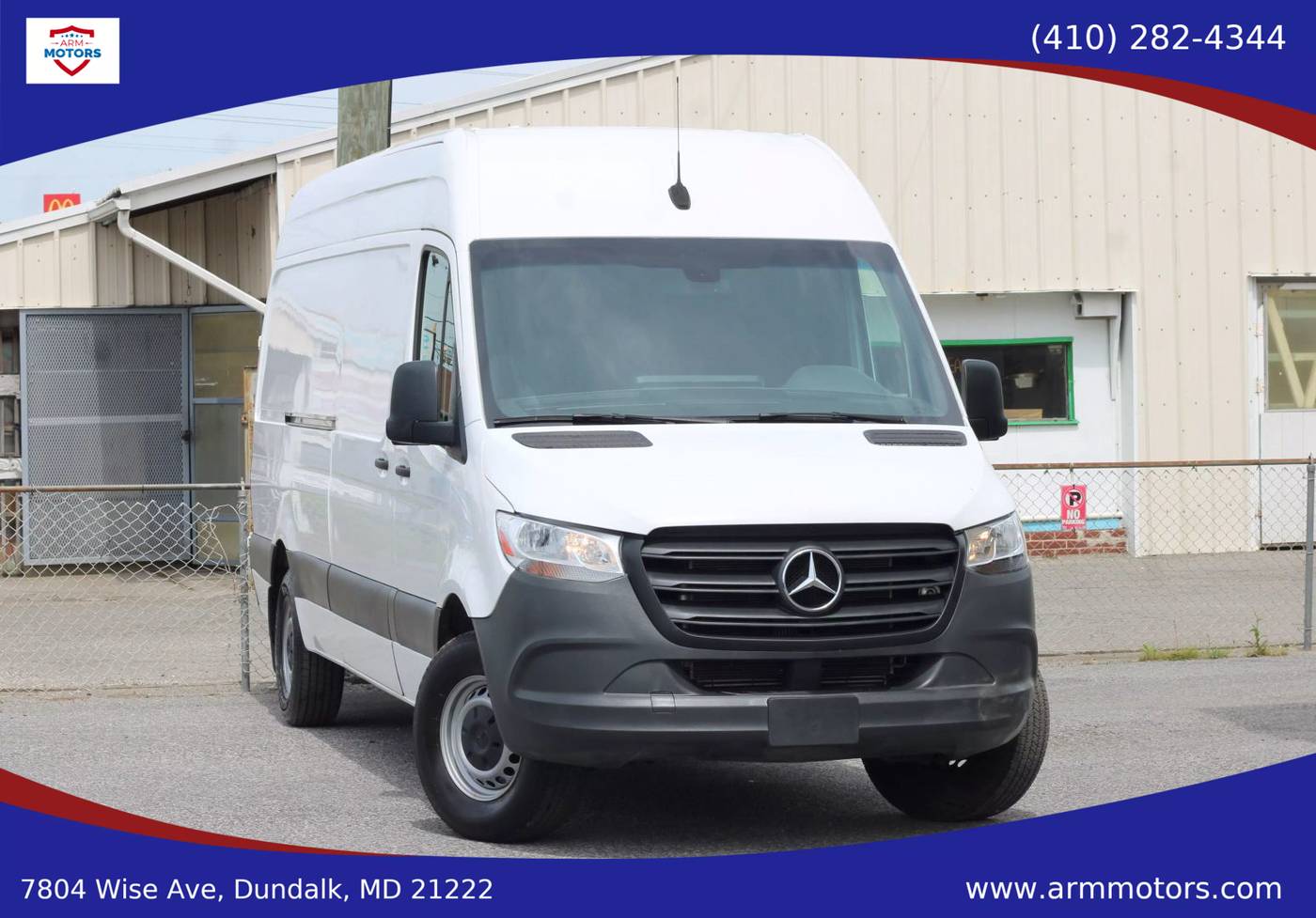 2021 Mercedes-Benz Sprinter Cargo Van 2500 — Cargo Van — 25,645 mi — Dundalk, MD