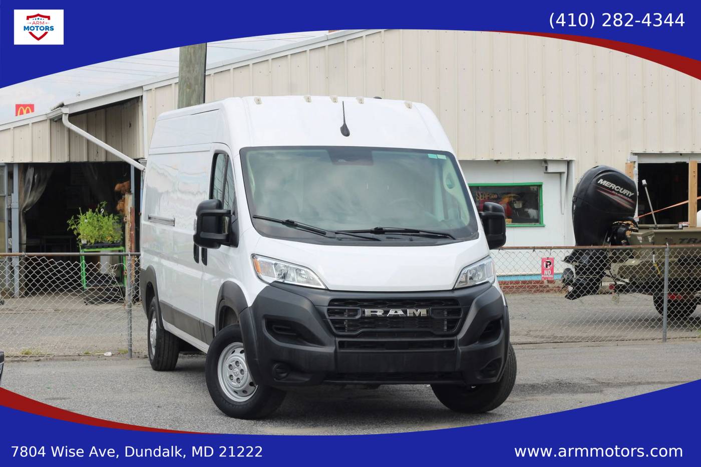 2023 Ram ProMaster Cargo Van 2500 — Cargo Van — 18,172 mi — Dundalk, MD