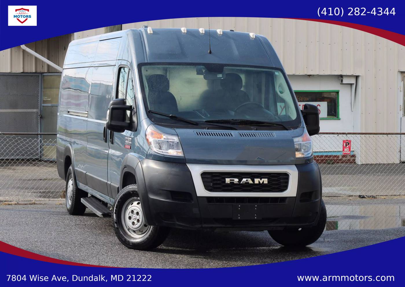 2019 Ram ProMaster Cargo Van 3500 — Cargo Van — 75,466 mi — Dundalk, MD