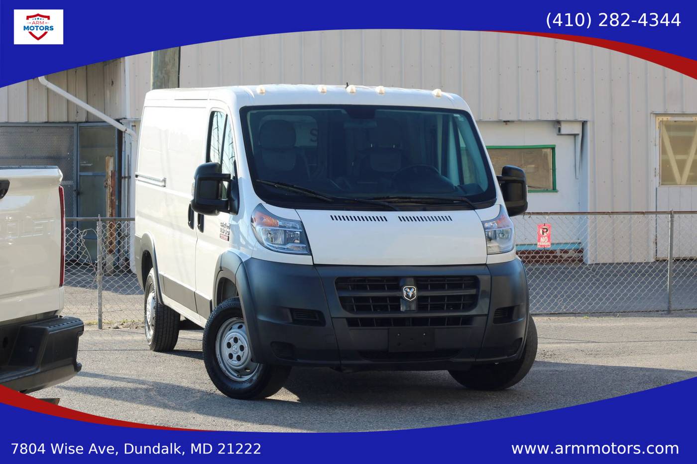 2015 Ram ProMaster Cargo Van 1500 — Cargo Van — 246,165 mi — Dundalk, MD