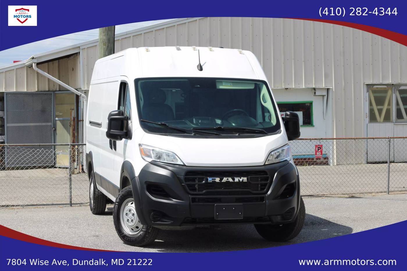 2023 Ram ProMaster Cargo Van 2500 — Cargo Van — 25,499 mi — Dundalk, MD