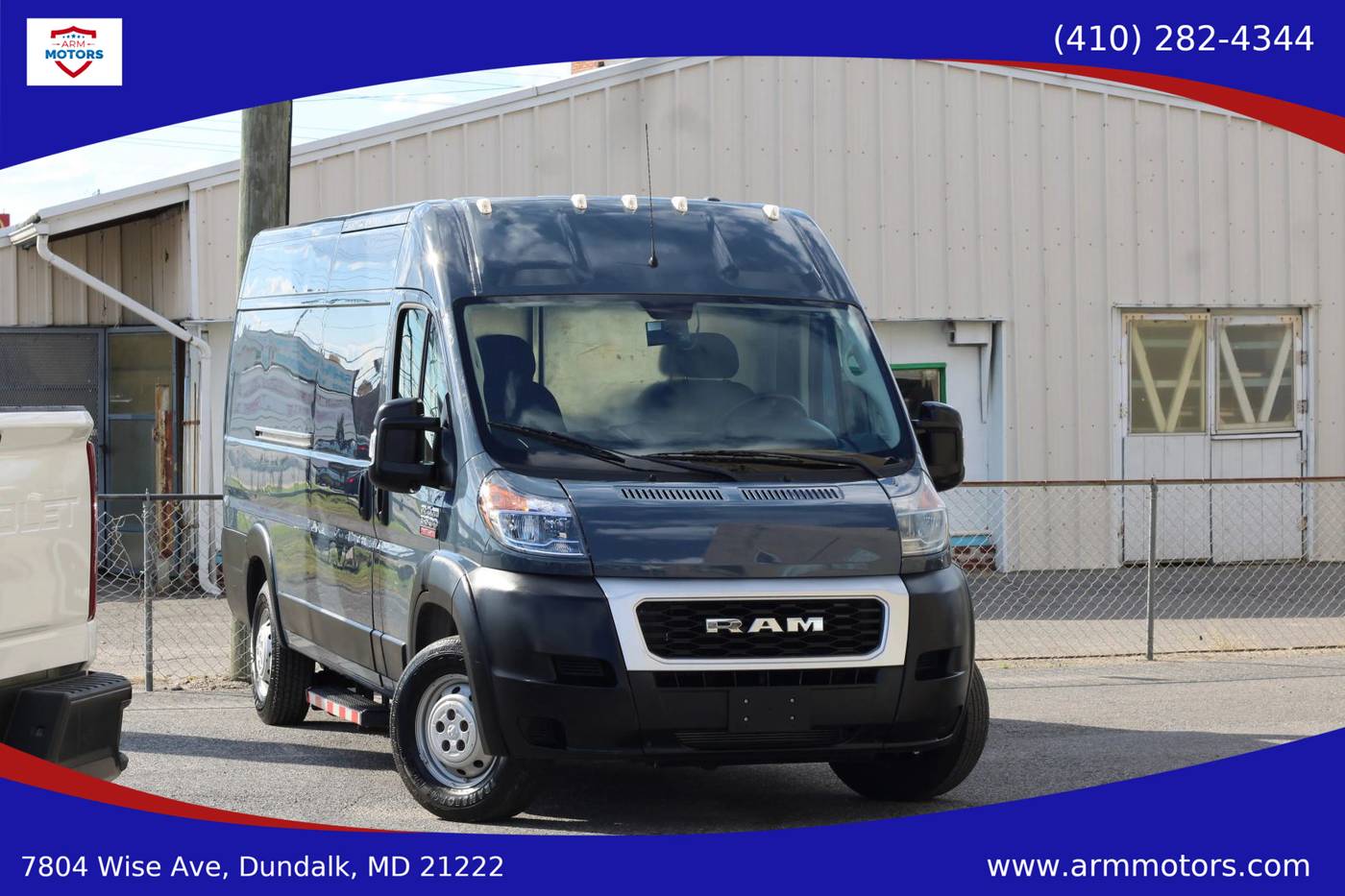 2019 Ram ProMaster Cargo Van 3500 — Cargo Van — 48,581 mi — Dundalk, MD