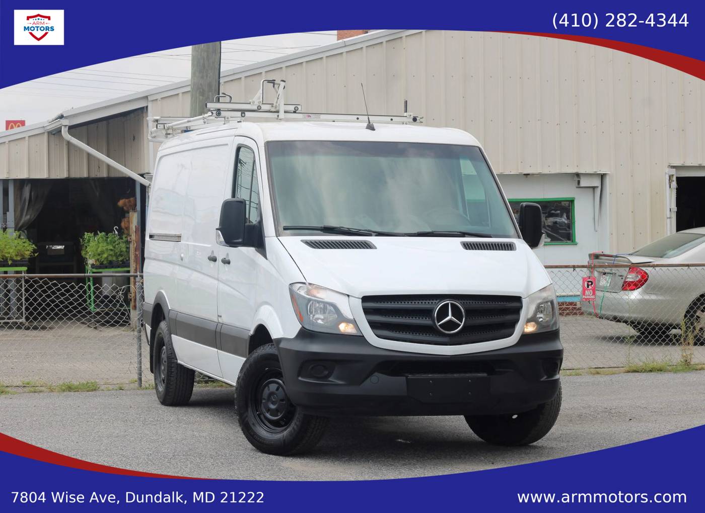 2016 Mercedes-Benz Sprinter Cargo Van 2500 — Cargo Van — 72,126 mi — Dundalk, MD