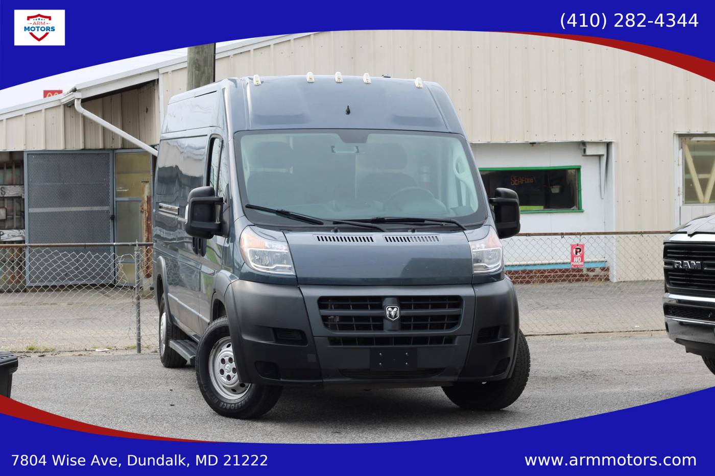 2018 Ram ProMaster Cargo Van 2500 — Cargo Van — 78,963 mi — Dundalk, MD