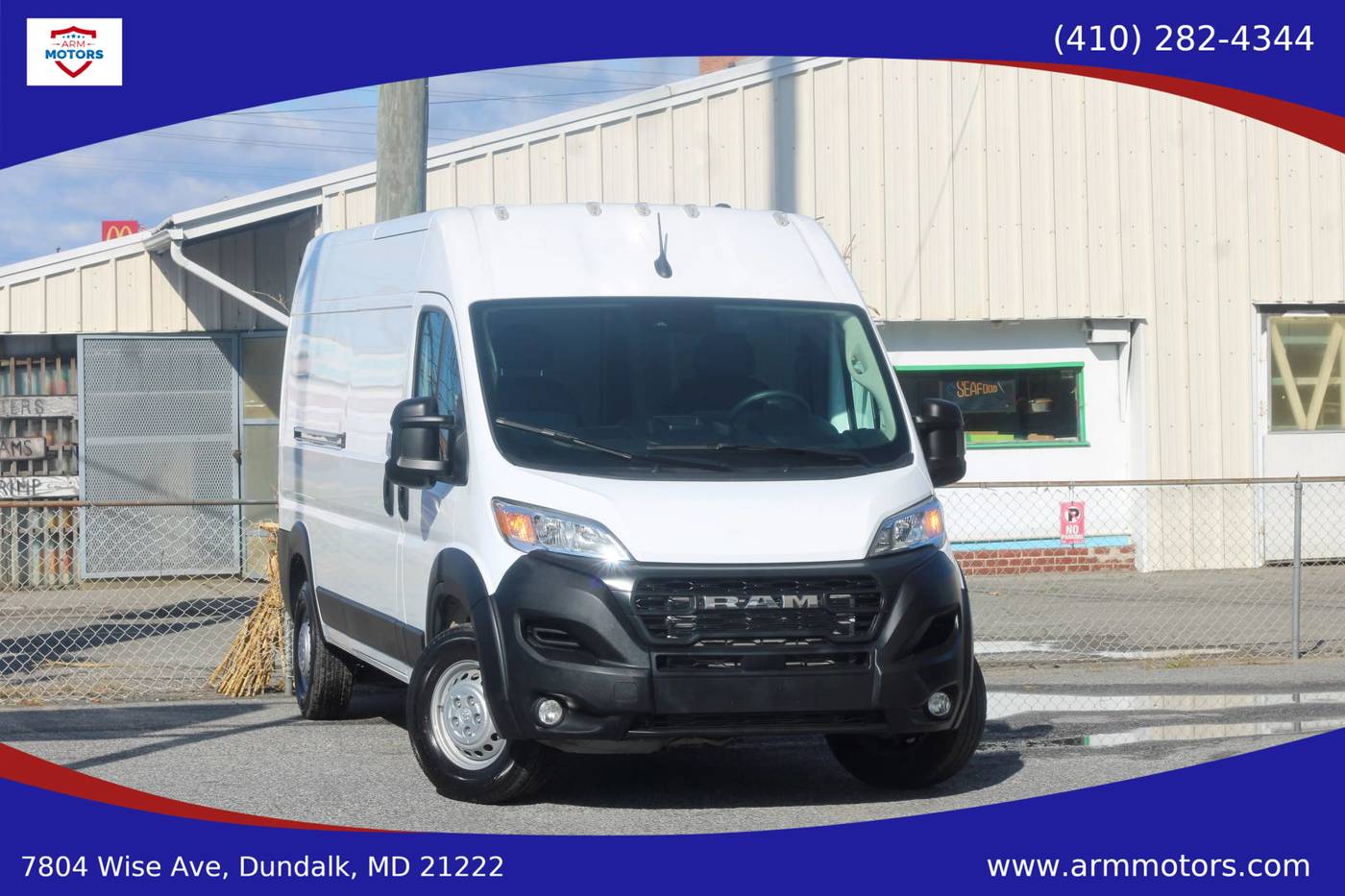 2025 Ram ProMaster Cargo Van Tradesman 3500 — Cargo Van — 6,490 mi — Dundalk, MD