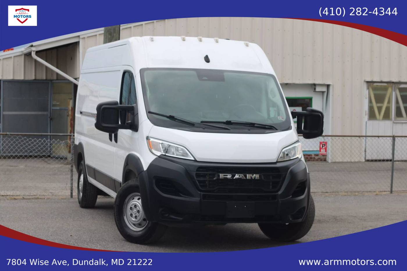 2023 Ram ProMaster Cargo Van 2500 — Cargo Van — 57,467 mi — Dundalk, MD