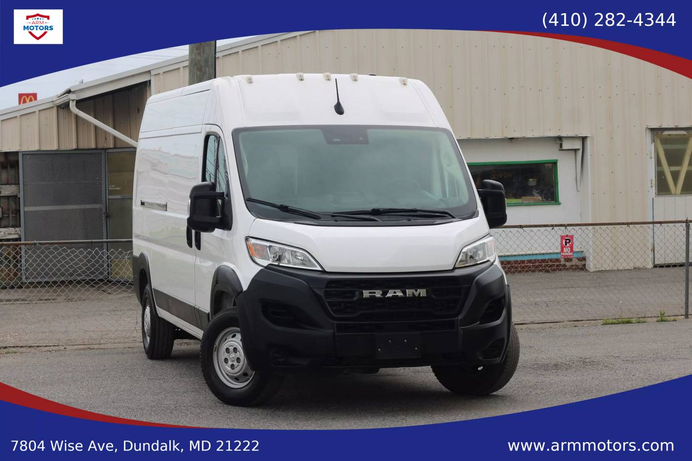 2023 Ram ProMaster Cargo Van 2500 — Cargo Van — 63,044 mi — Dundalk, MD