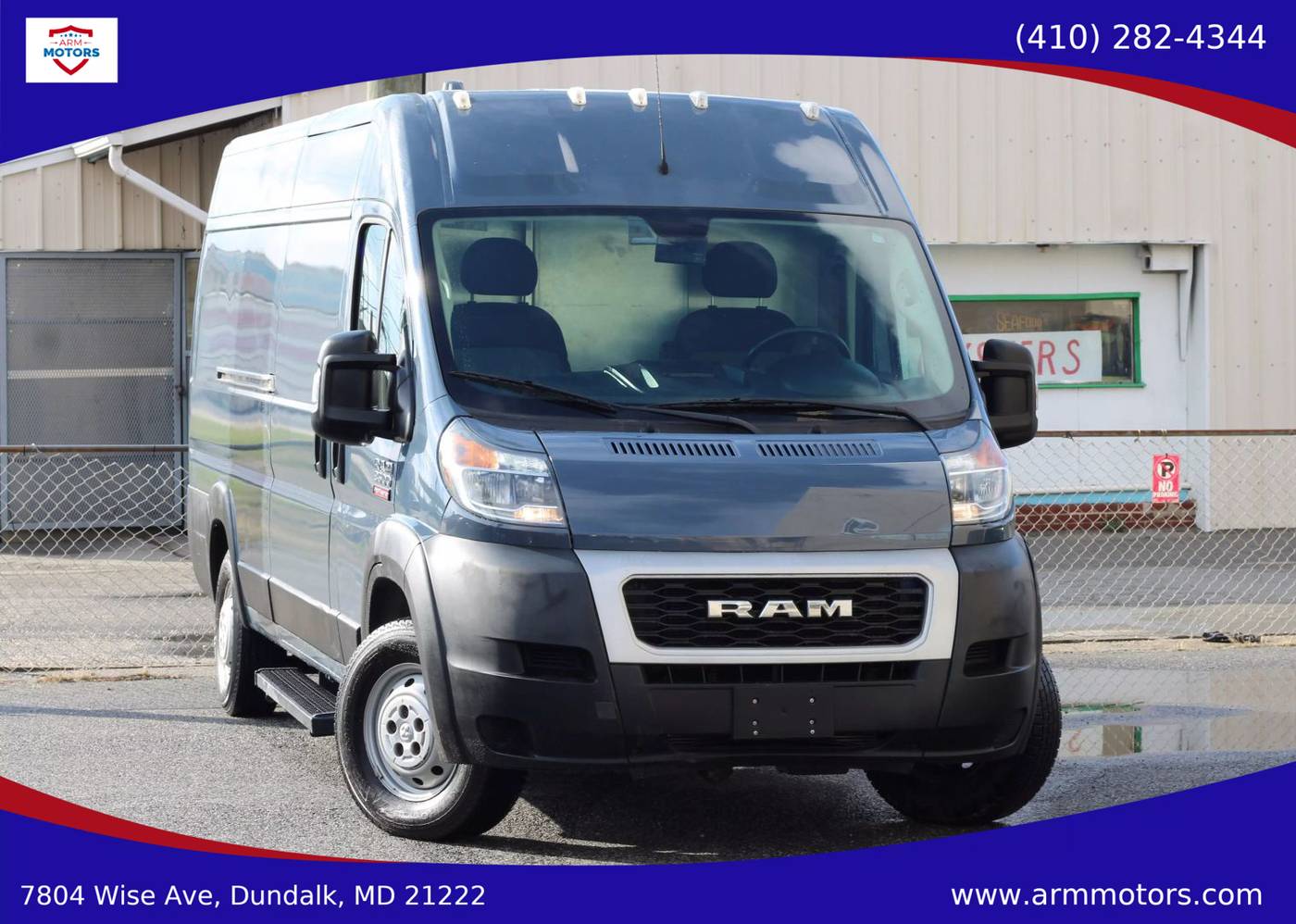 2020 Ram ProMaster Cargo Van 3500 — Cargo Van — 67,466 mi — Dundalk, MD