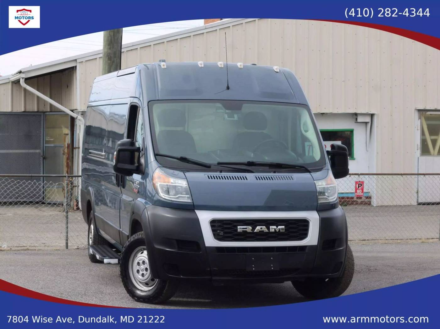 2019 Ram ProMaster Cargo Van 3500 — Cargo Van — 53,083 mi — Dundalk, MD