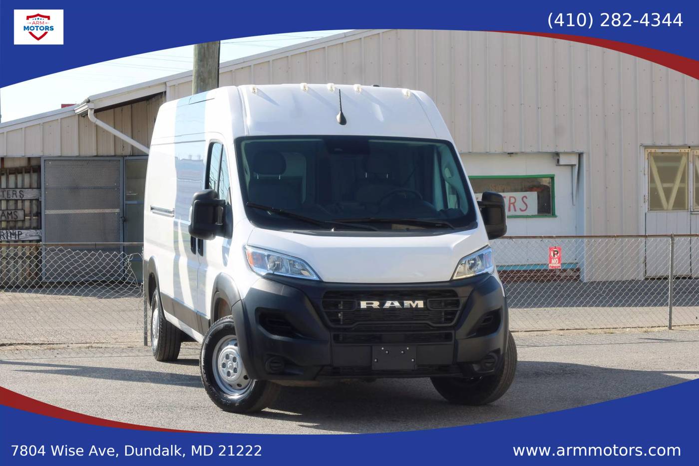 2023 Ram ProMaster Cargo Van 2500 — Cargo Van — 9,178 mi — Dundalk, MD