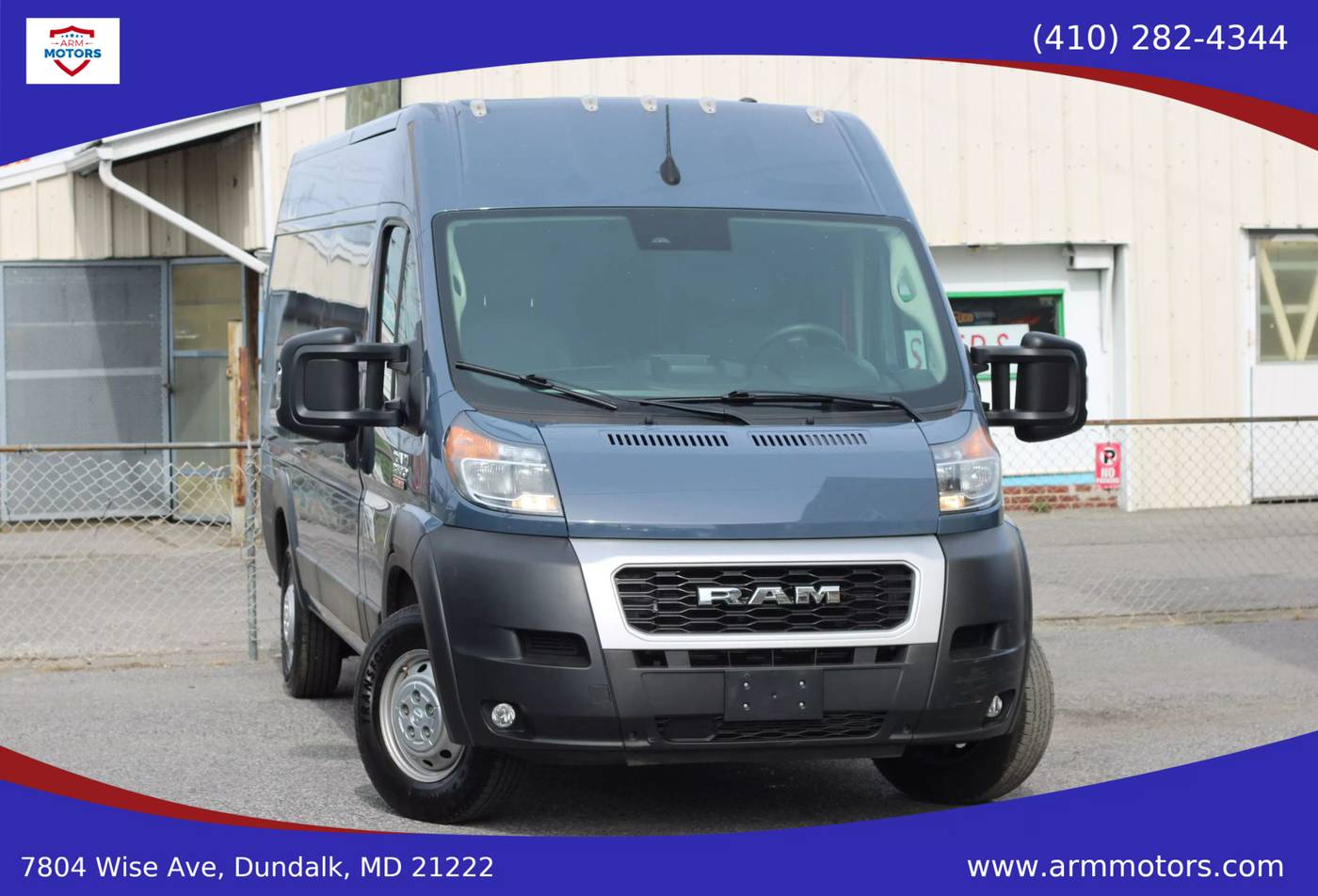 2022 Ram ProMaster Cargo Van 3500 — Cargo Van — 33,093 mi — Dundalk, MD