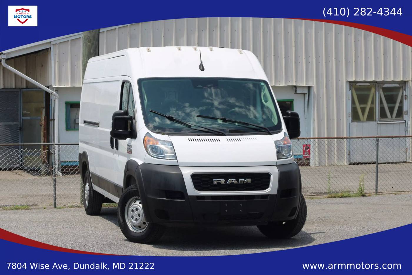 2022 Ram ProMaster Cargo Van 2500 — Cargo Van — 18,485 mi — Dundalk, MD