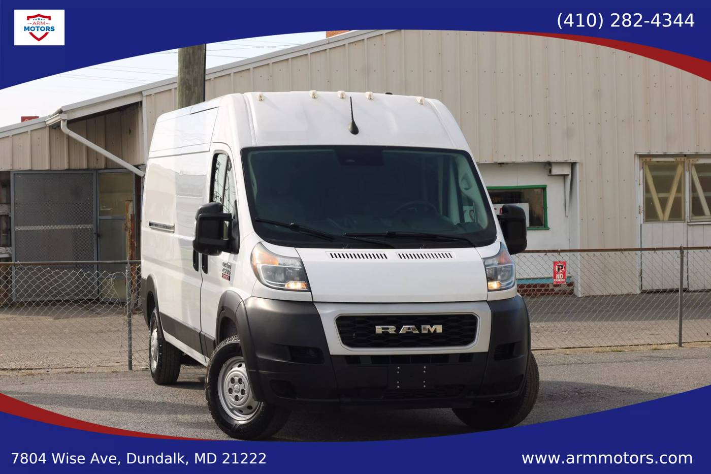 2022 Ram ProMaster Cargo Van 2500 — Cargo Van — 57,455 mi — Dundalk, MD