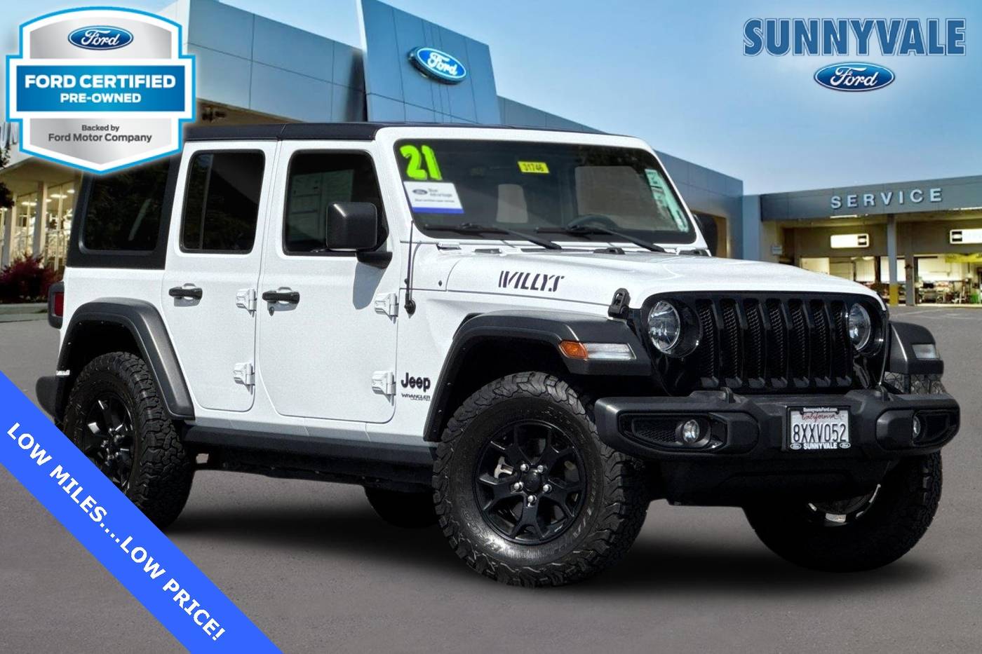 2021 Jeep Wrangler Willys Sport — SUV — 36,312 mi — Sunnyvale, CA