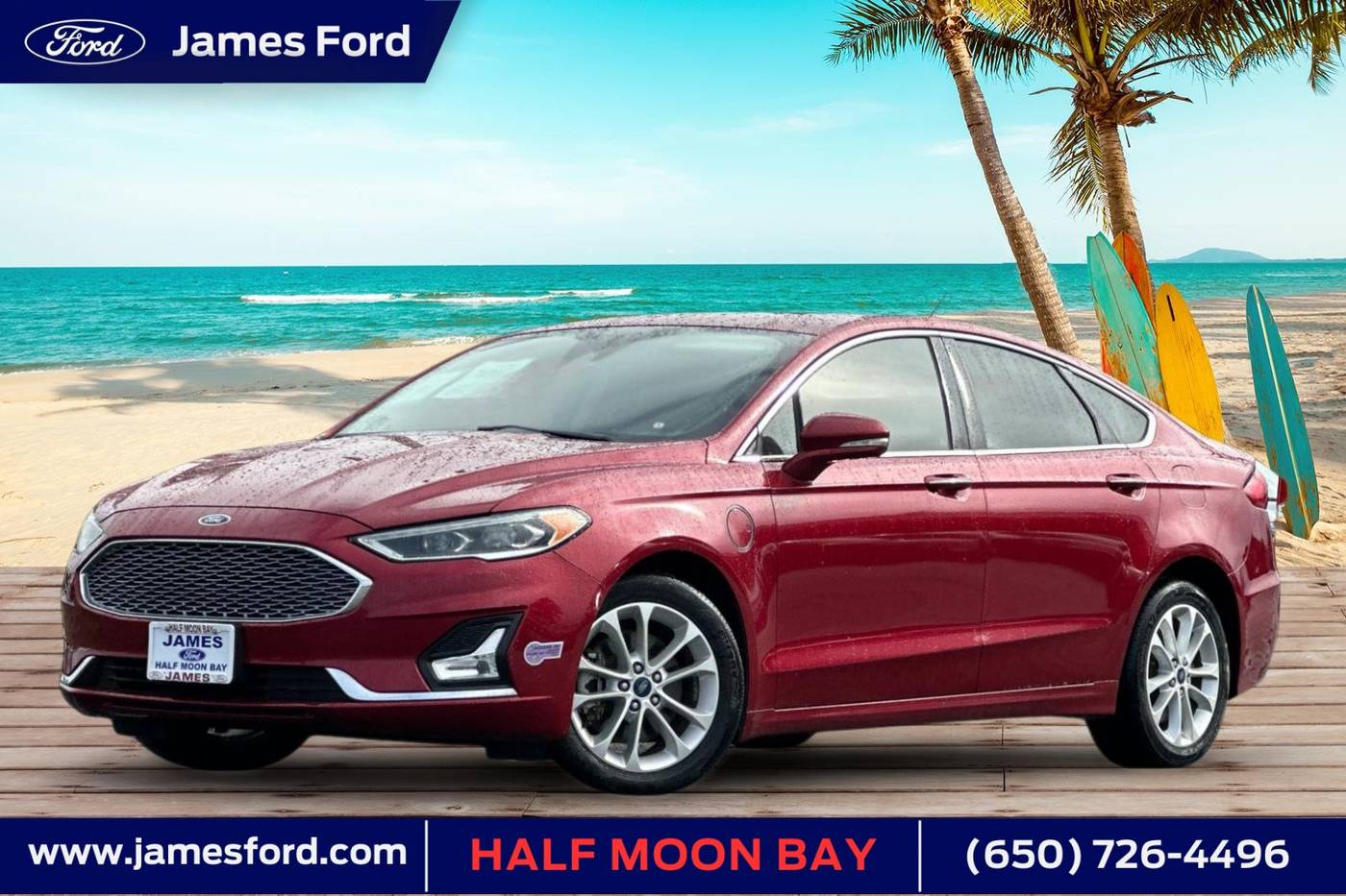 2019 Ford Fusion Energi Titanium — Sedan — 79,838 mi — Half Moon Bay, CA