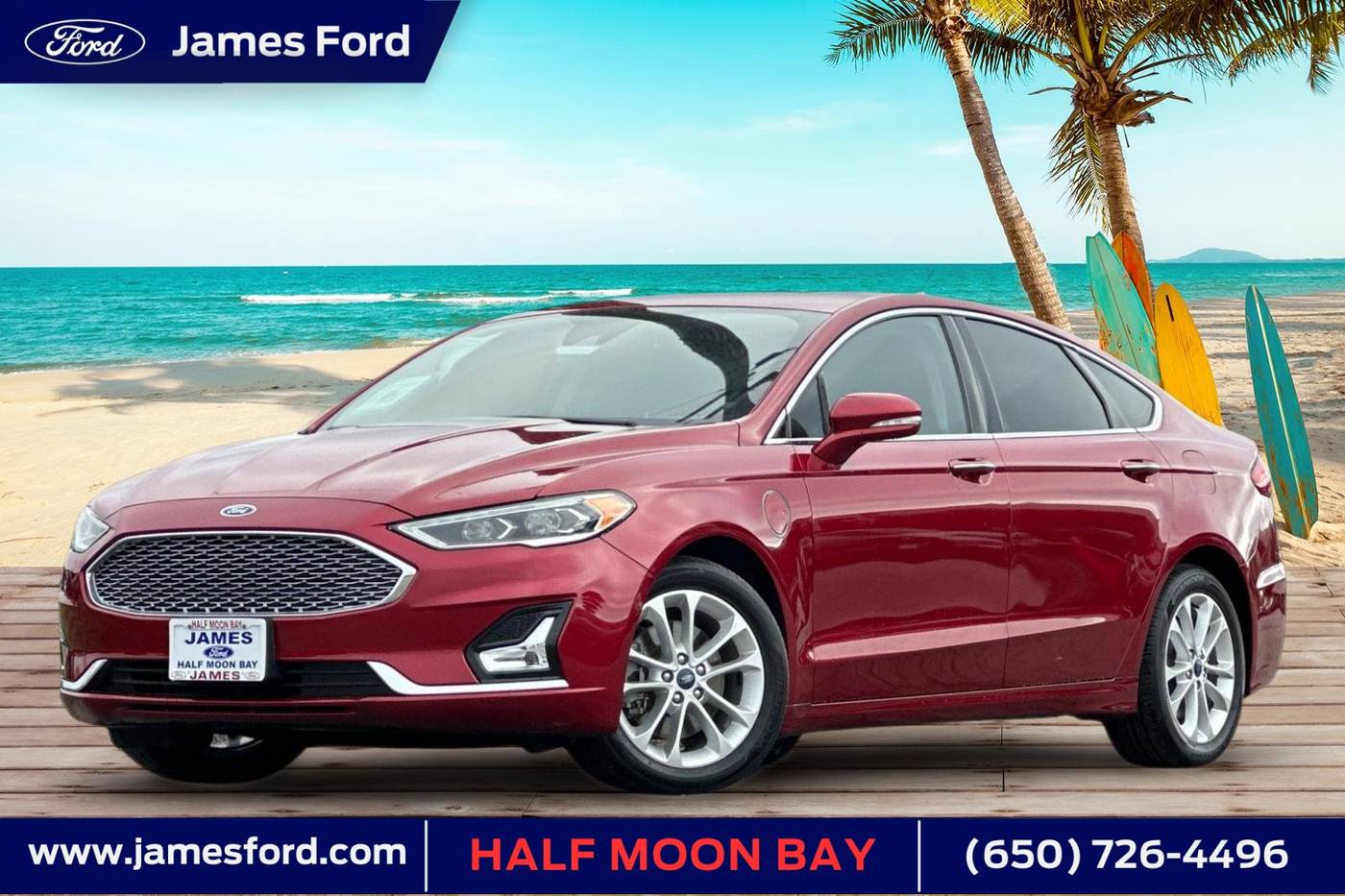 2019 Ford Fusion Energi Titanium — Sedan — 57,542 mi — Half Moon Bay, CA