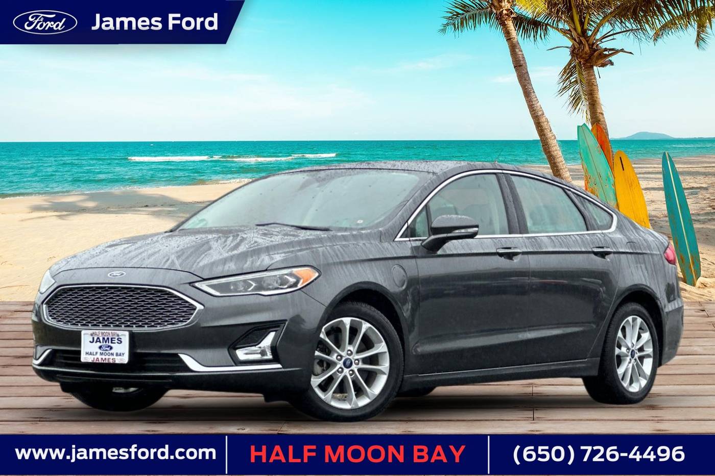 2019 Ford Fusion Energi Titanium — Sedan — 56,809 mi — Half Moon Bay, CA
