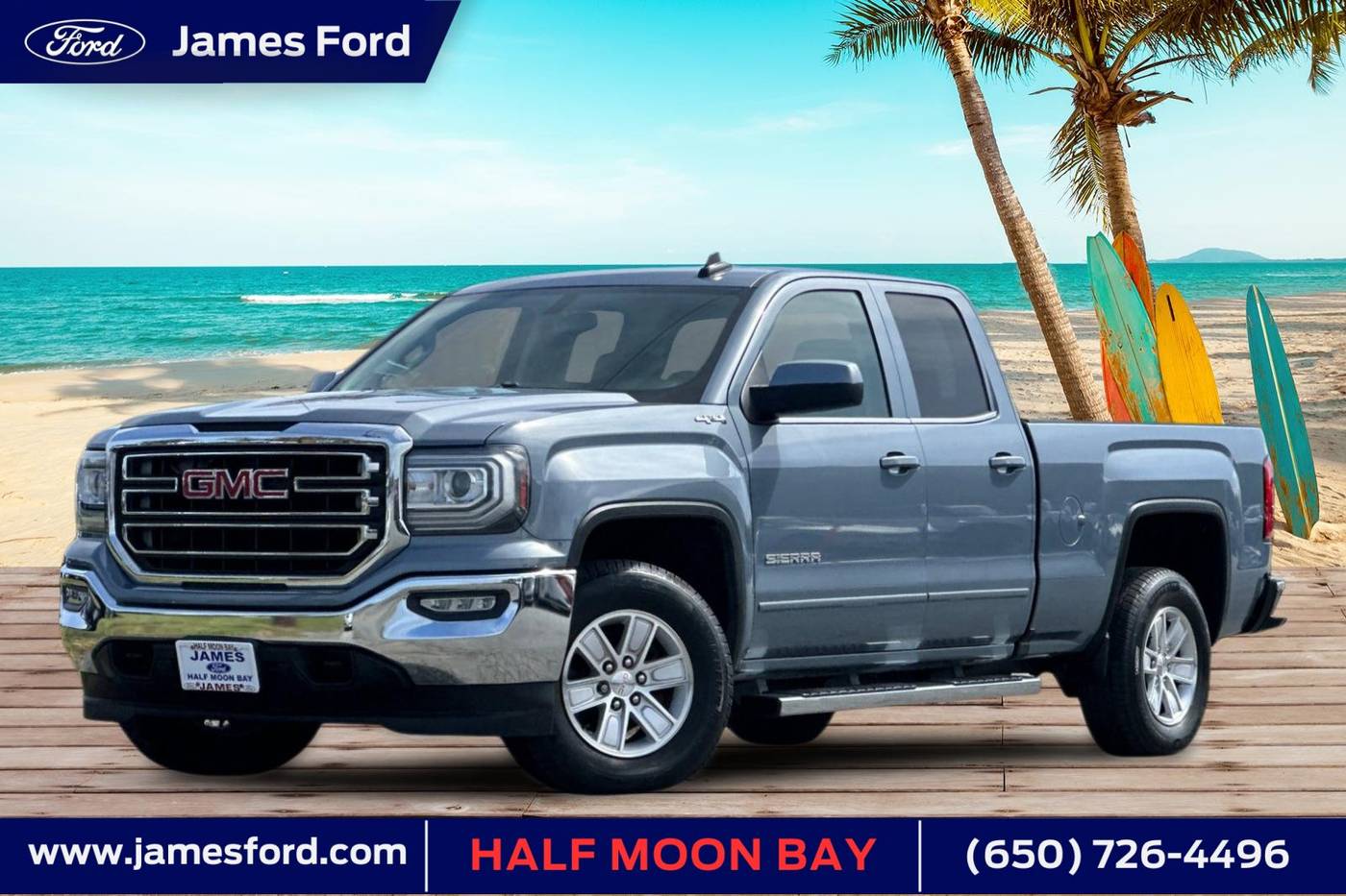 2016 GMC Sierra 1500 SLE — Pickup Truck — 38,626 mi — Half Moon Bay, CA