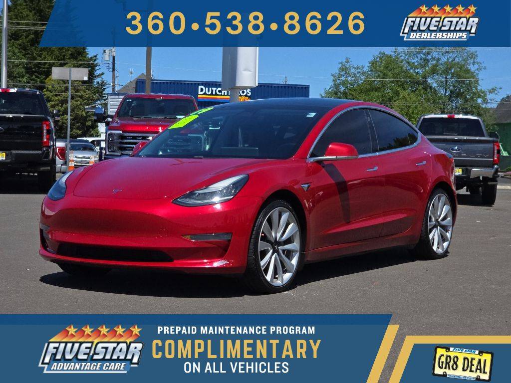2019 Tesla Model 3 Mid Range — Sedan — 54,160 mi — Aberdeen, WA