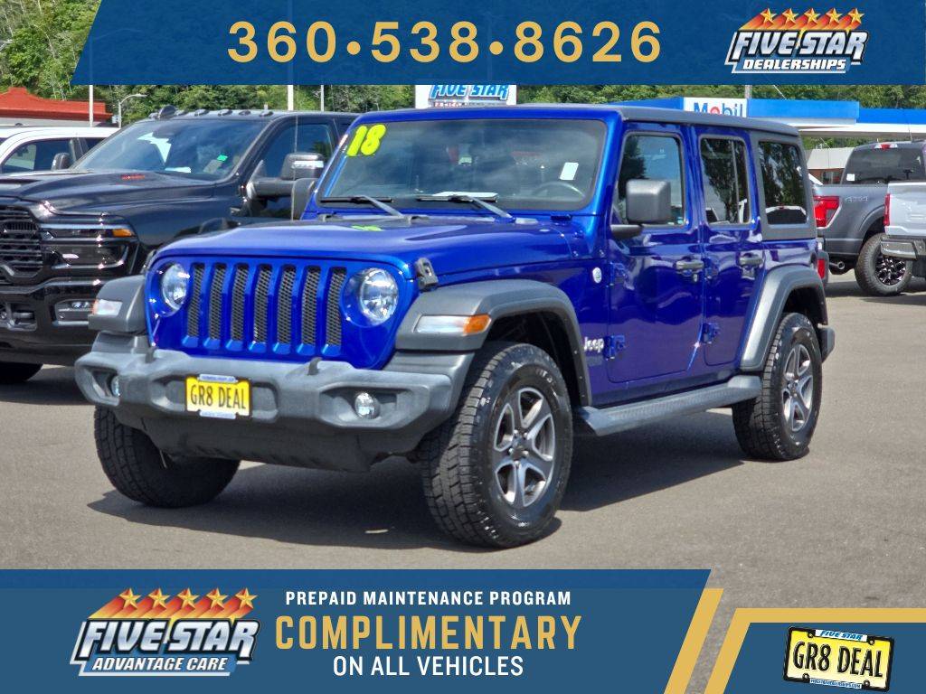 2018 Jeep Wrangler Sport S — SUV — 65,957 mi — Aberdeen, WA