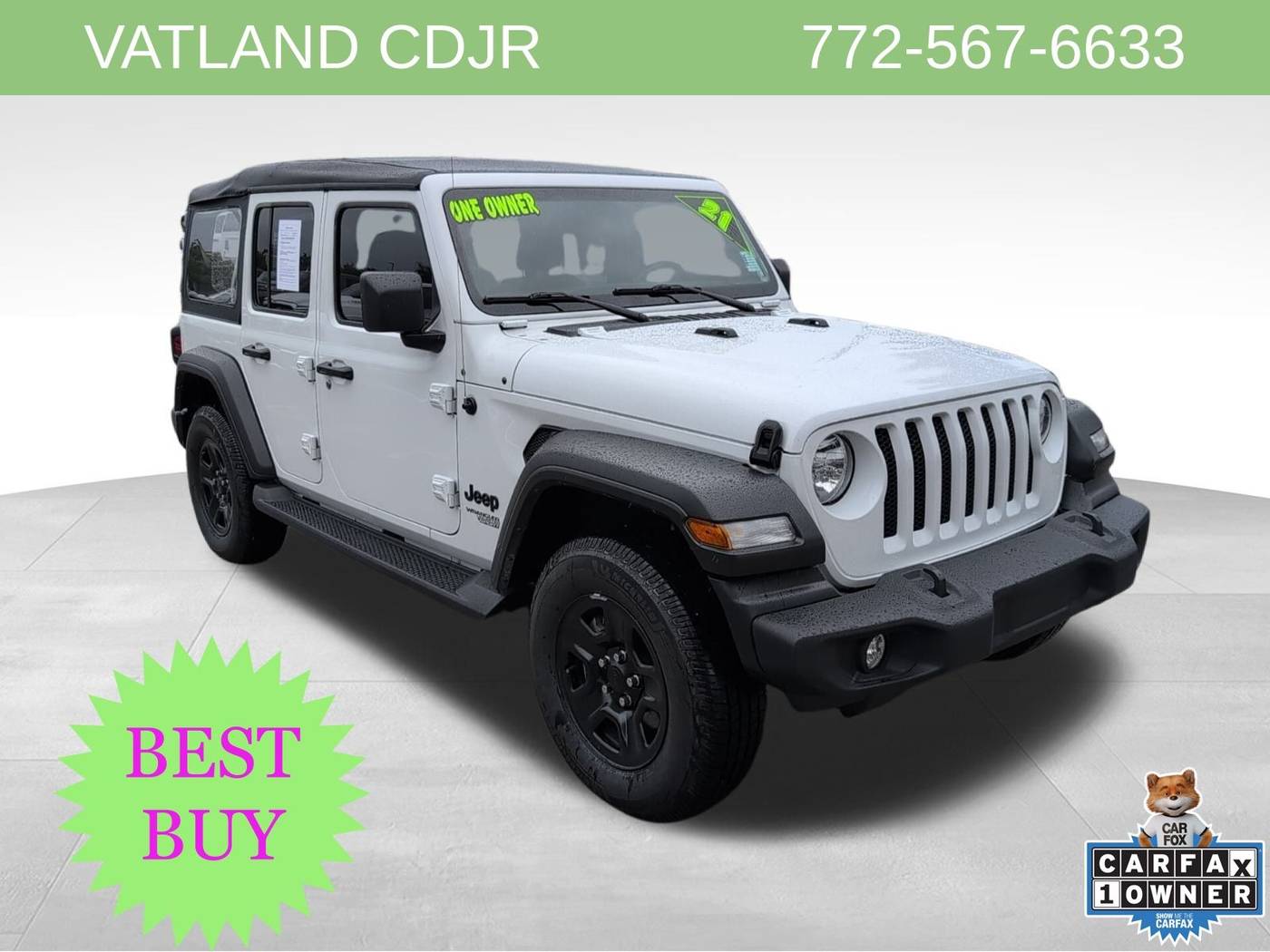 2021 Jeep Wrangler Sport — SUV — 40,072 mi — Vero Beach, FL