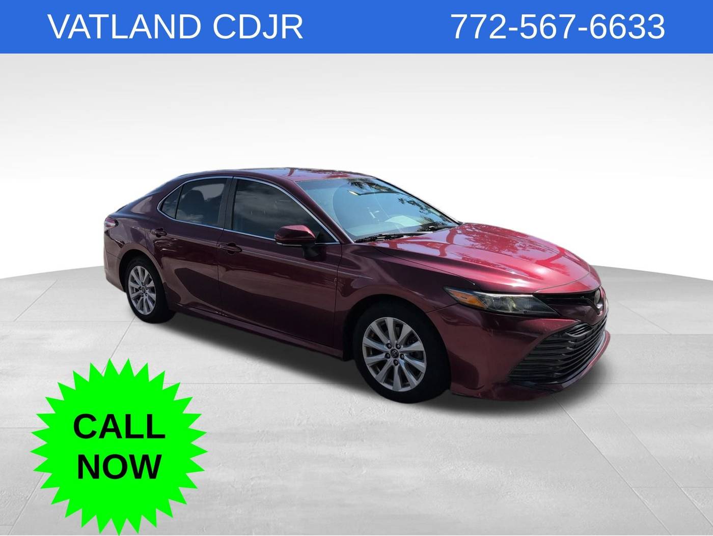 2018 Toyota Camry LE — Sedan — 154,818 mi — Vero Beach, FL