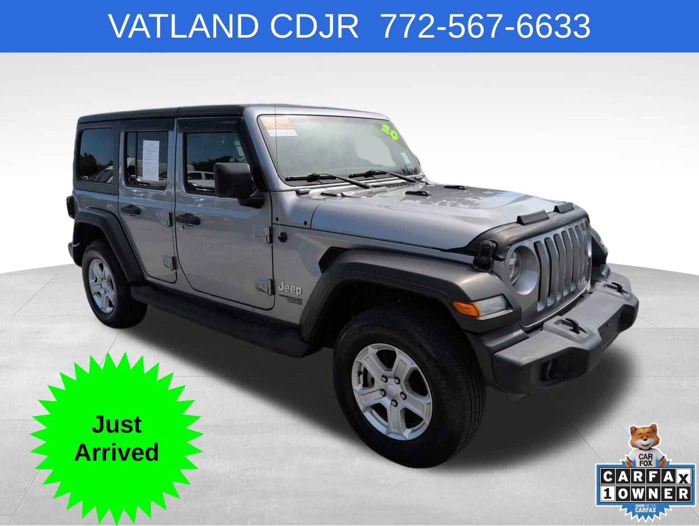 2020 Jeep Wrangler Sport S — SUV — 58,652 mi — Vero Beach, FL