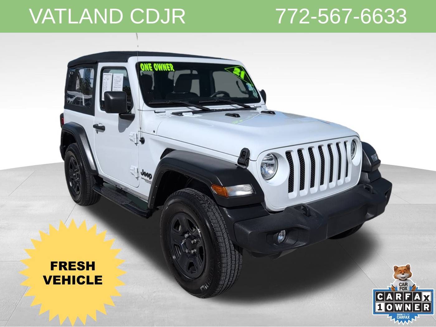 2021 Jeep Wrangler Sport — SUV — 22,935 mi — Vero Beach, FL