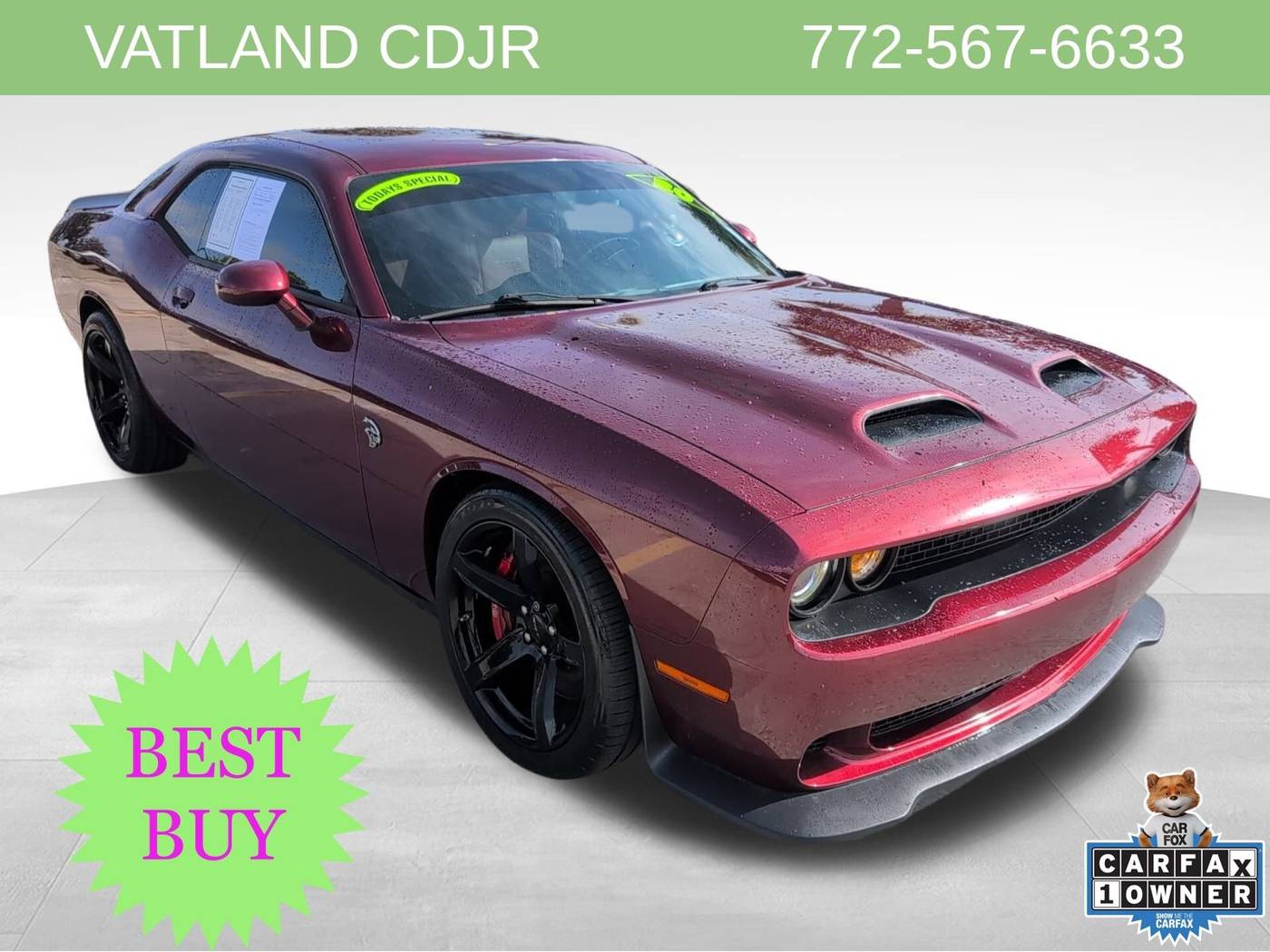 2020 Dodge Challenger SRT Hellcat — Coupe — 20,973 mi — Vero Beach, FL