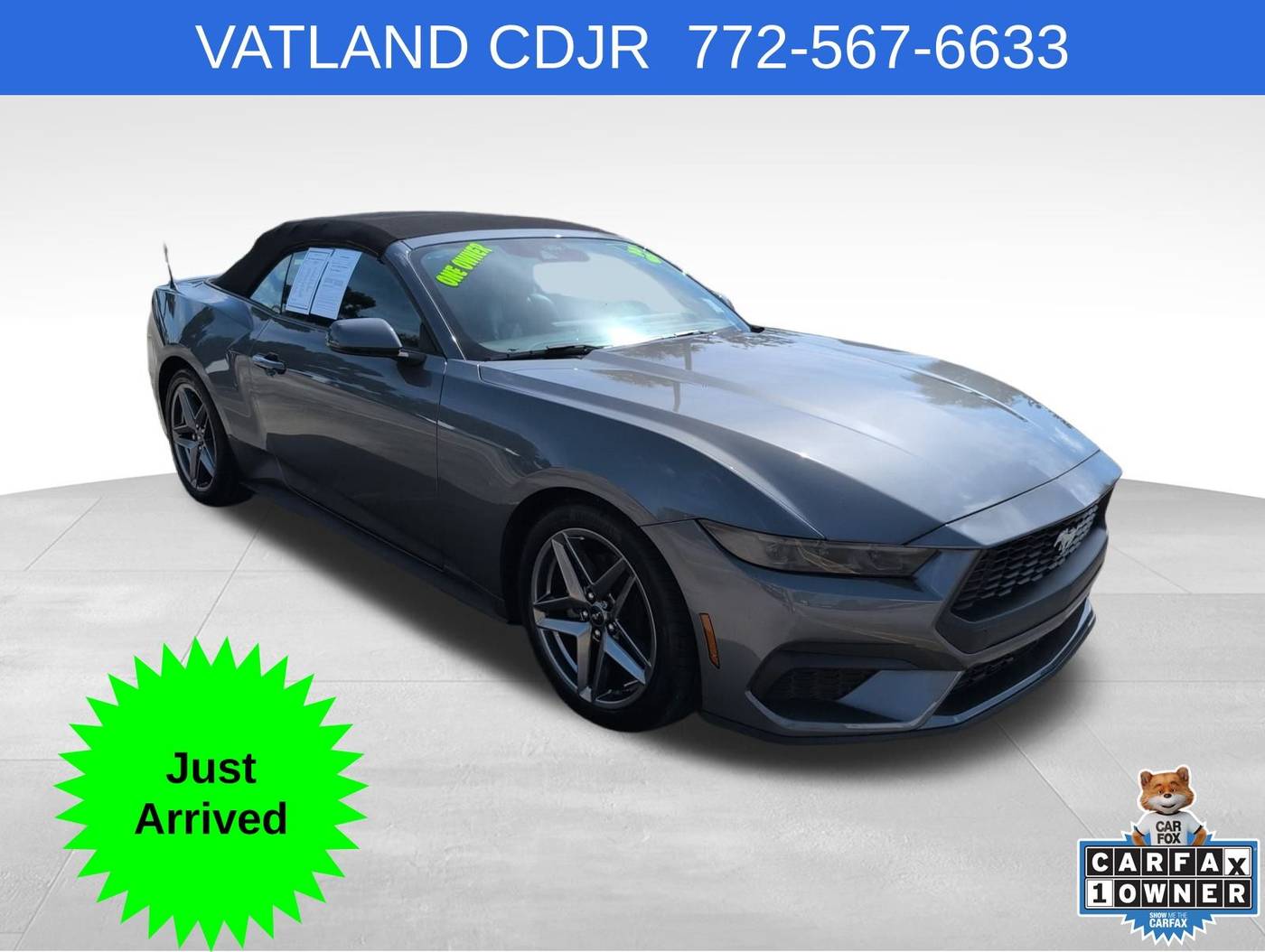 2025 Ford Mustang EcoBoost Premium — Convertible — 1,557 mi — Vero Beach, FL
