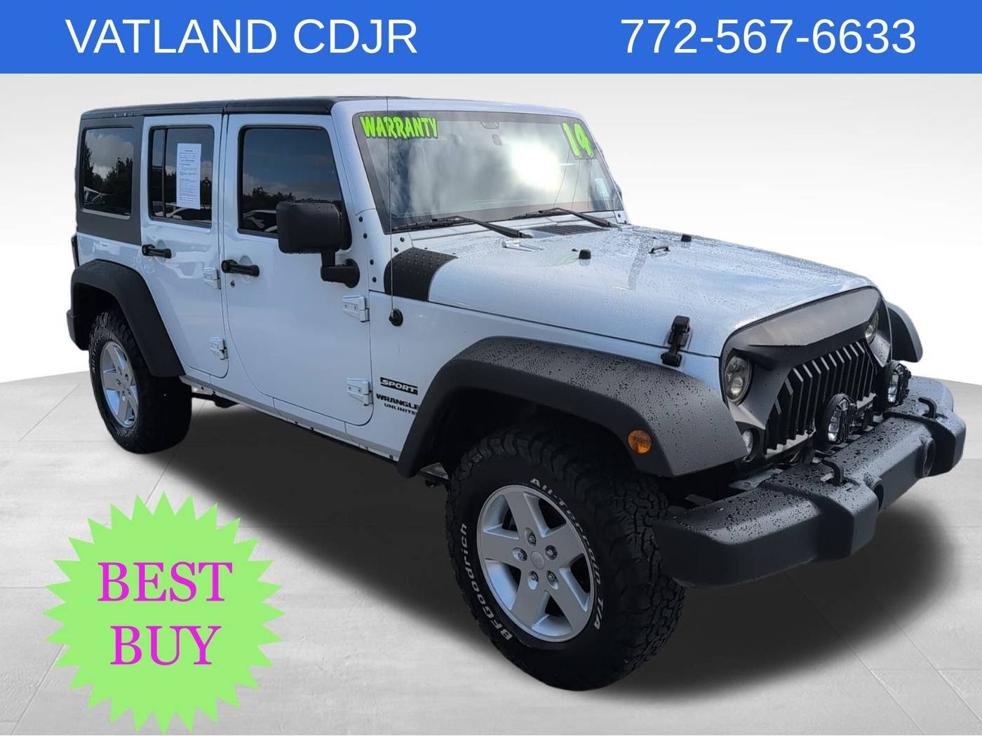2014 Jeep Wrangler Sport — SUV — 122,587 mi — Vero Beach, FL