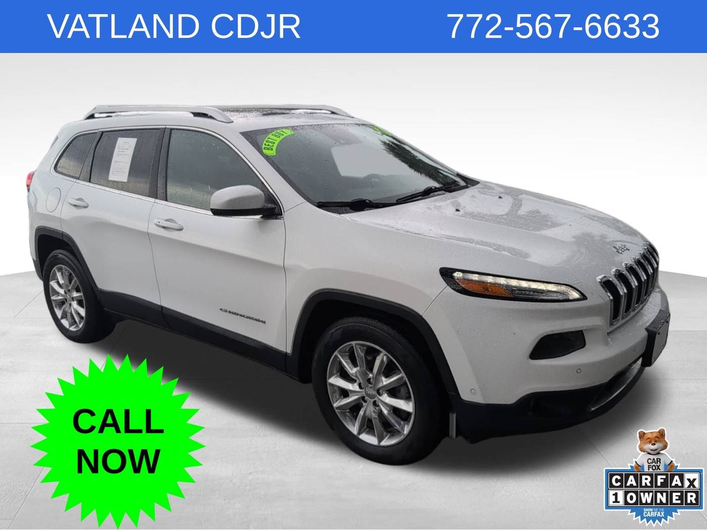 2015 Jeep Cherokee Limited — SUV — 135,864 mi — Vero Beach, FL