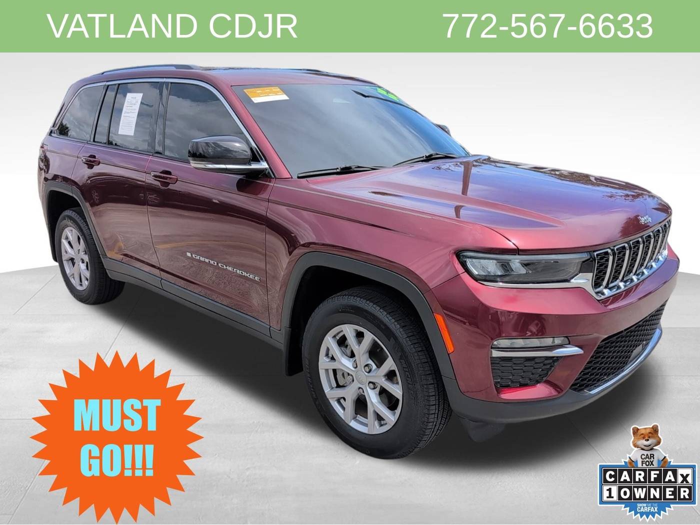 2022 Jeep Grand Cherokee Limited — SUV — 16,597 mi — Vero Beach, FL
