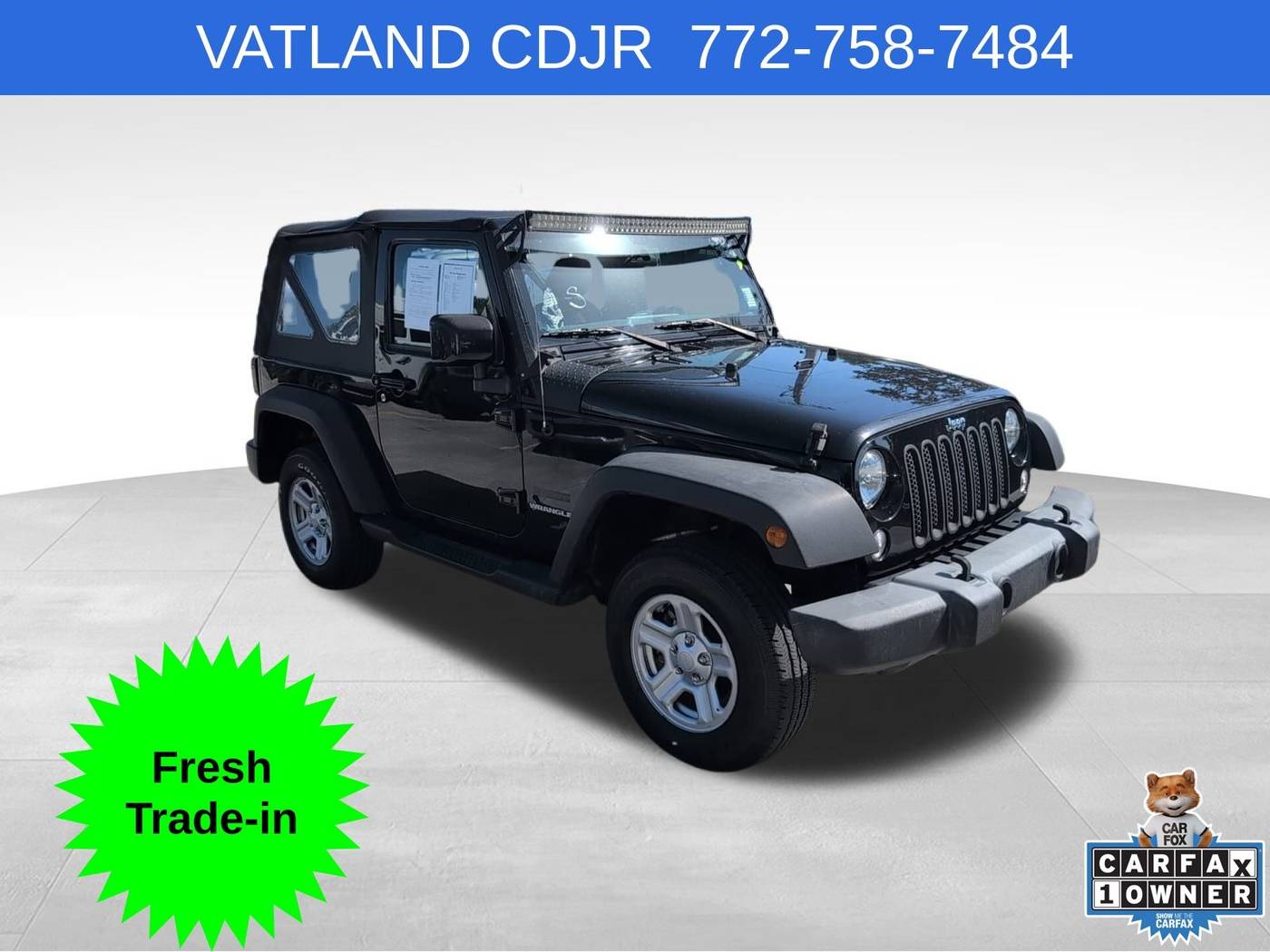2017 Jeep Wrangler Sport — SUV — 82,705 mi — Vero Beach, FL