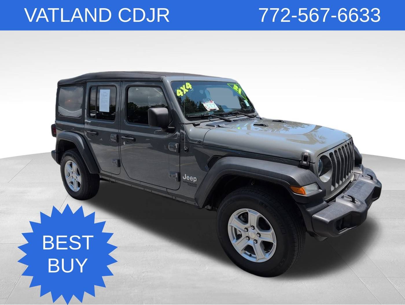 2021 Jeep Wrangler Sport S — SUV — 37,002 mi — Vero Beach, FL