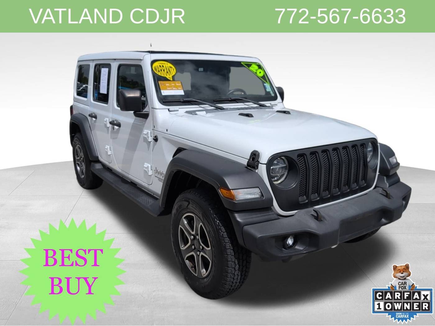 2020 Jeep Wrangler Sport S — SUV — 61,221 mi — Vero Beach, FL
