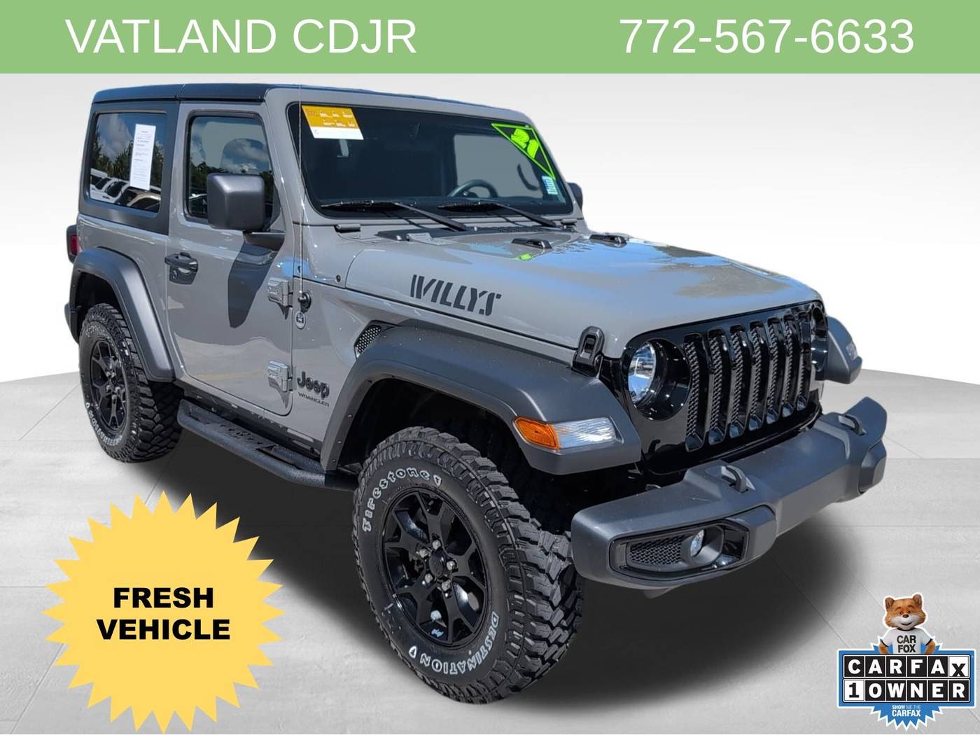 2021 Jeep Wrangler Willys Sport — SUV — 33,248 mi — Vero Beach, FL