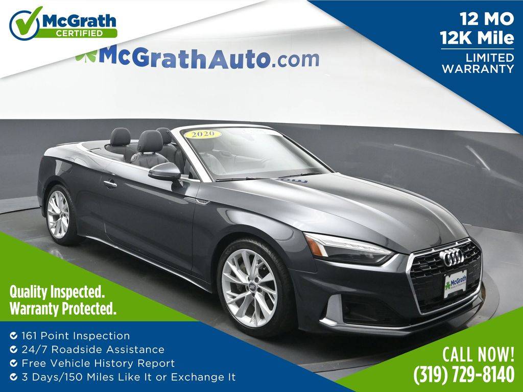 2020 Audi A5 Premium Plus — Convertible — 44,198 mi — Hiawatha, IA