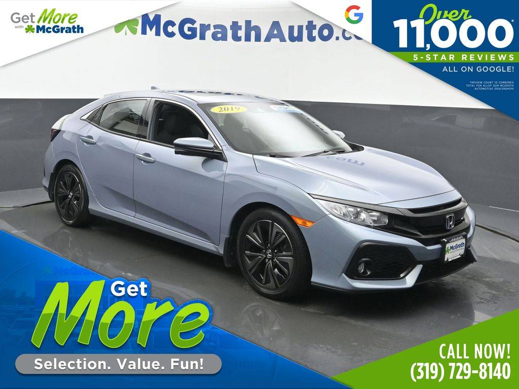 2019 Honda Civic EX — Hatchback — 72,076 mi — Hiawatha, IA