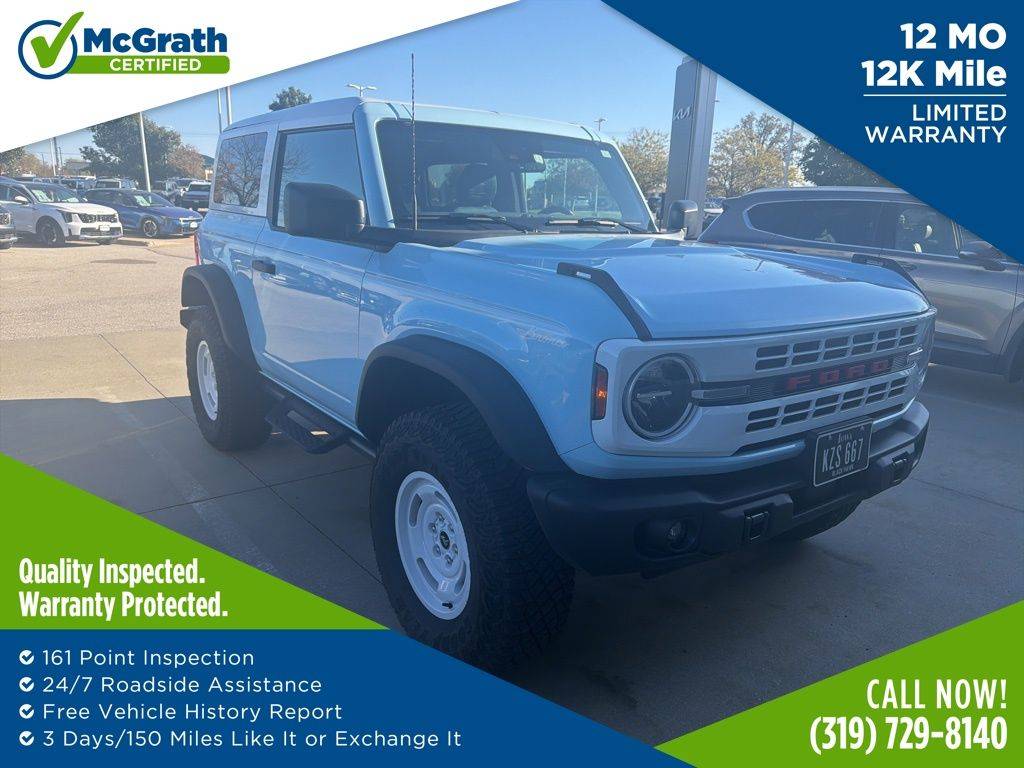2024 Ford Bronco Heritage Edition — SUV — 7,423 mi — Hiawatha, IA