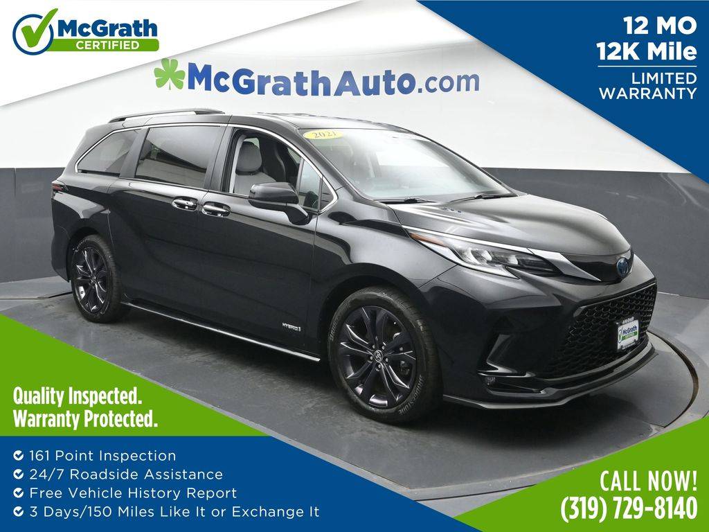 2021 Toyota Sienna XSE — Minivan — 70,663 mi — Hiawatha, IA