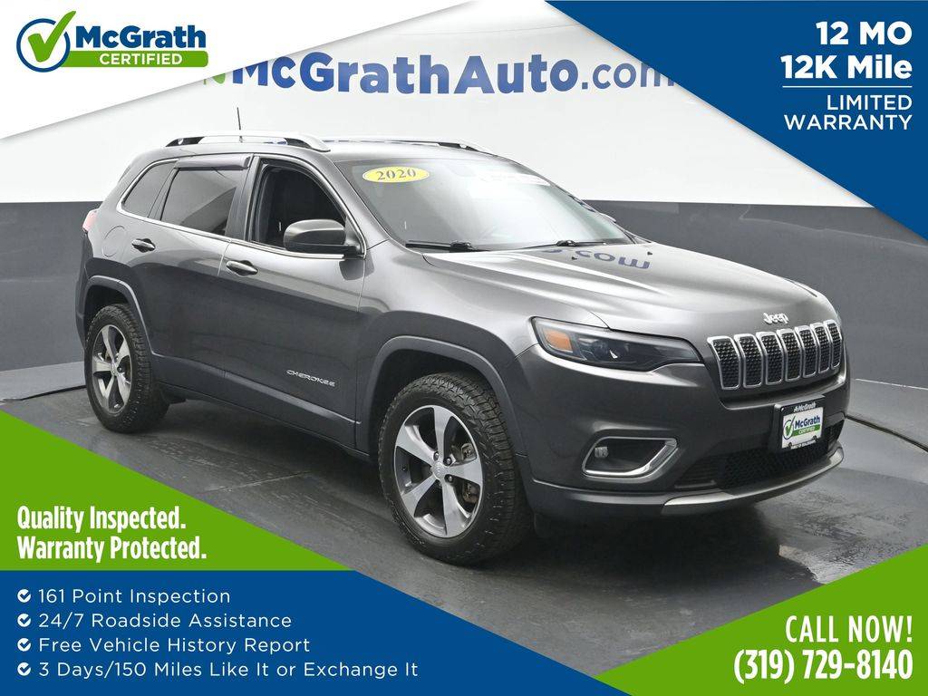 2020 Jeep Cherokee Limited — SUV — 54,890 mi — Hiawatha, IA