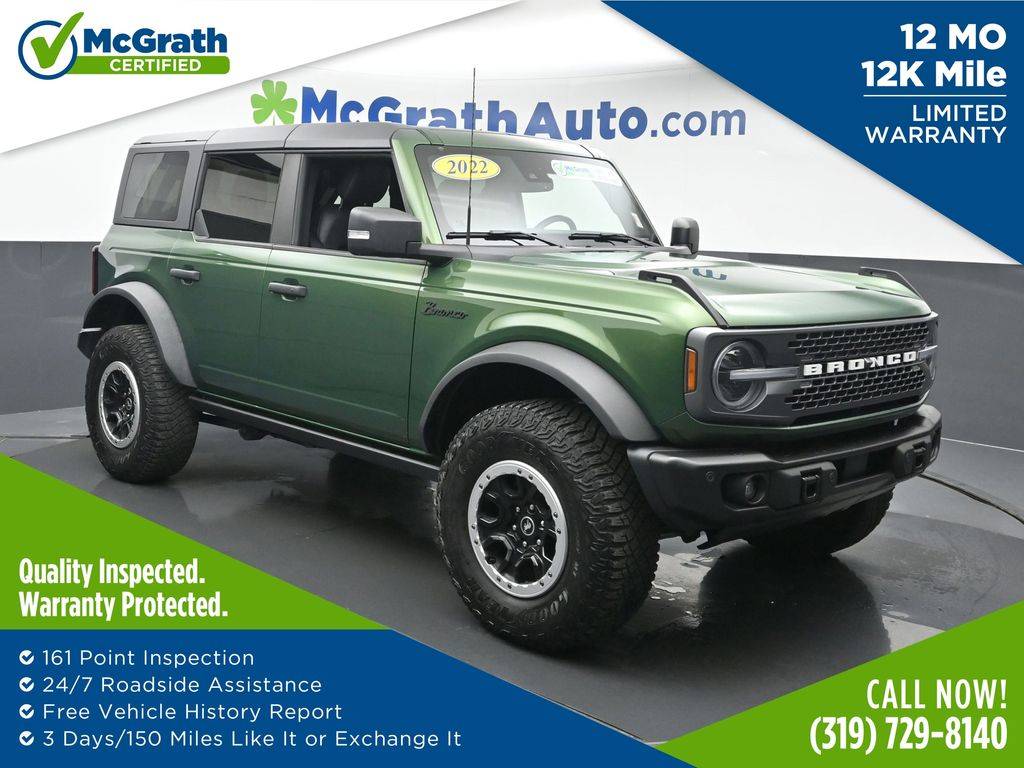 2022 Ford Bronco Badlands — SUV — 28,136 mi — Hiawatha, IA
