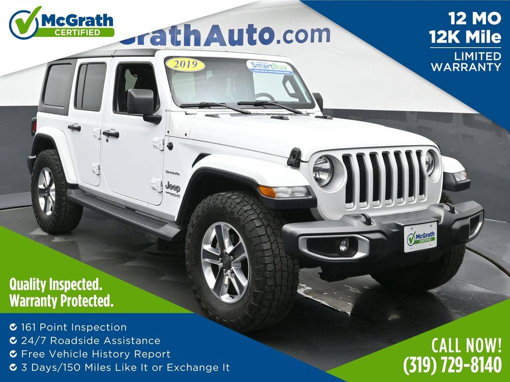 2019 Jeep Wrangler Sahara — SUV — 83,540 mi — Hiawatha, IA