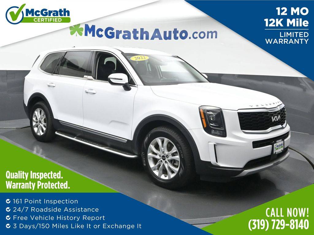 2022 Kia Telluride LX — SUV — 53,444 mi — Hiawatha, IA
