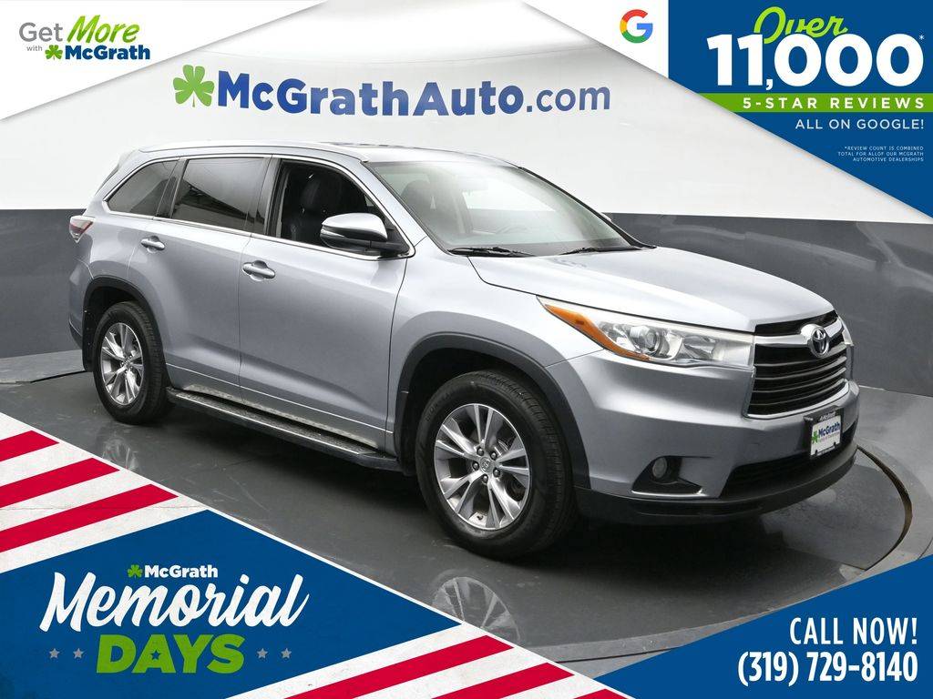 2015 Toyota Highlander XLE — SUV — 140,033 mi — Hiawatha, IA