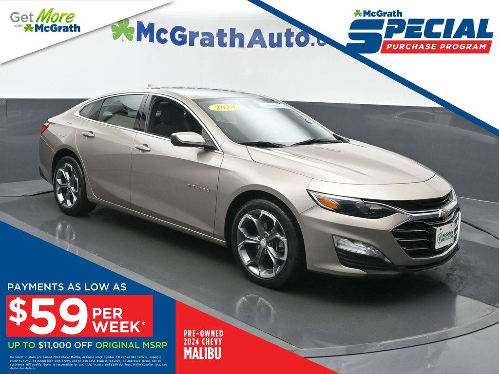 2024 Chevrolet Malibu LT — Sedan — 34,201 mi — Hiawatha, IA
