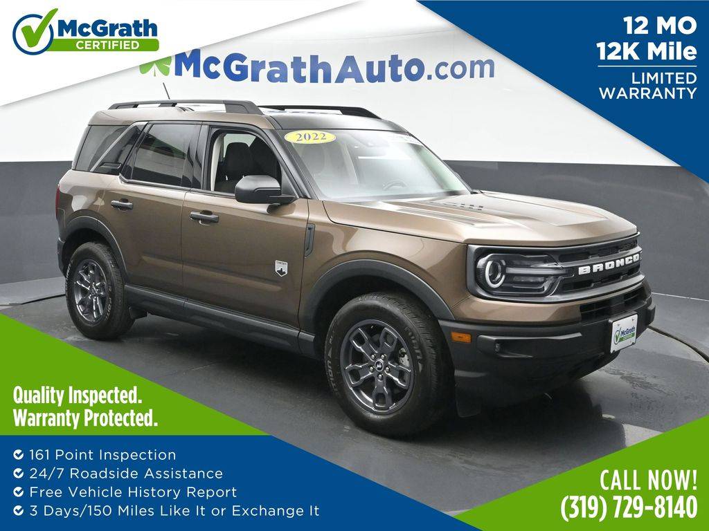 2022 Ford Bronco Sport Big Bend — SUV — 31,204 mi — Hiawatha, IA